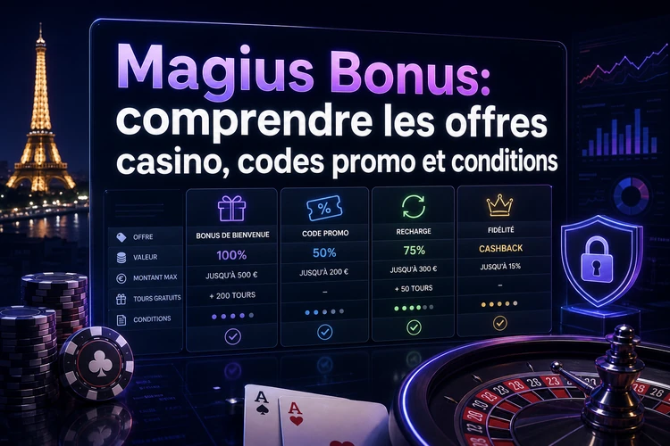 Magius Bonus: comprendre les offres casino, codes promo et conditions