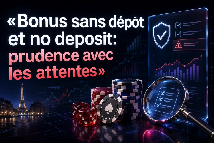 Bonus sans dépôt et no deposit: prudence avec les attentes