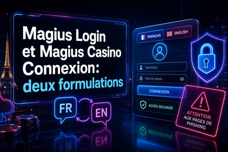 Magius Login et Magius Casino Connexion: deux formulations pour le même besoin